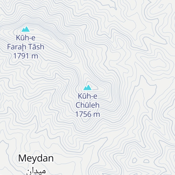 Map of Kūh-e Chūleh