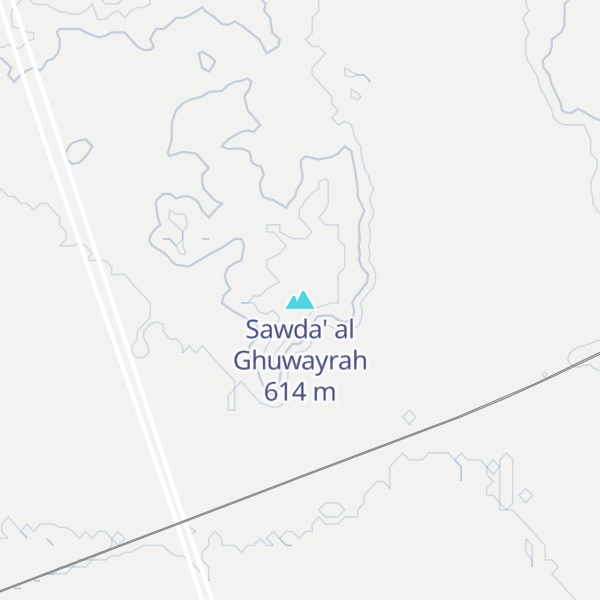 Map of Sawda' al Ghuwayrah