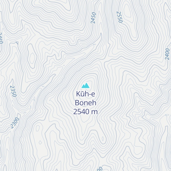 Map of Kūh-e Boneh