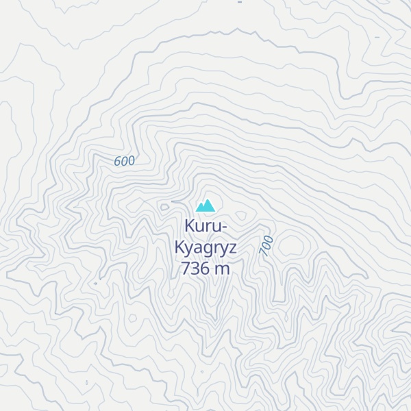 Map of Kuru-Kyagryz
