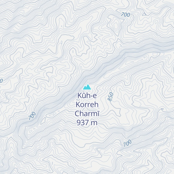 Map of Kūh-e Korreh Charmī