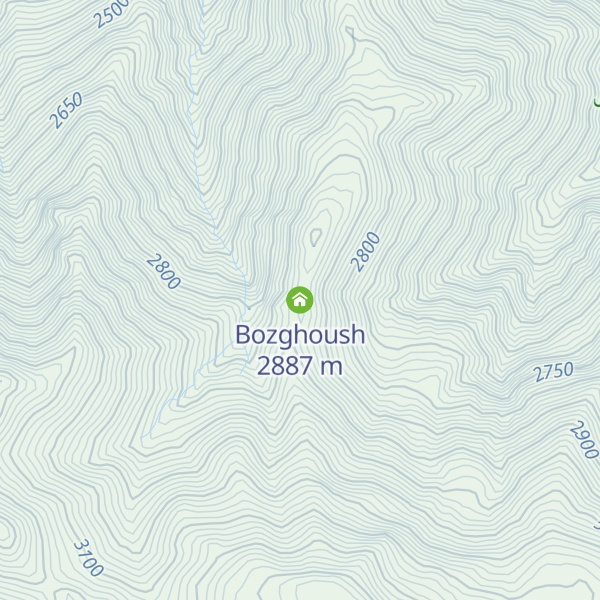 Map of Bozghoush