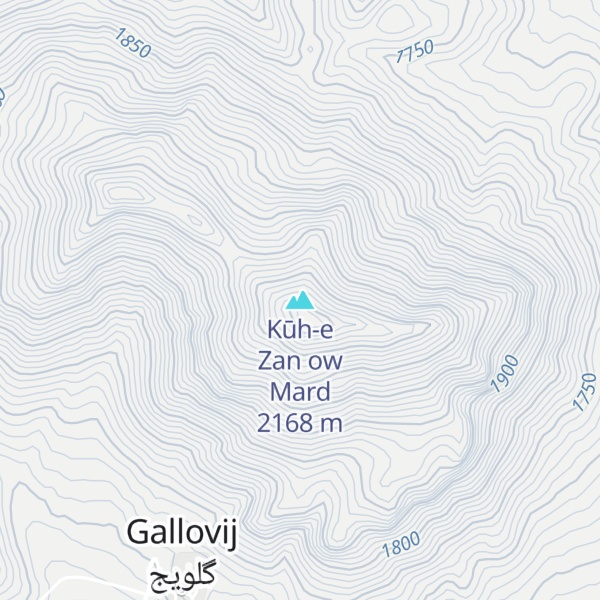 Map of Kūh-e Zan ow Mard