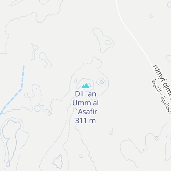 Map of Dil`an Umm al `Asafir