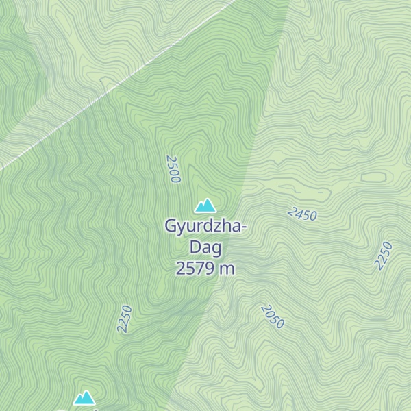 Map of Gyurdzha-Dag