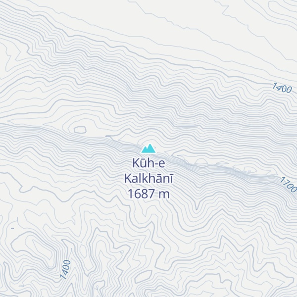 Map of Kūh-e Kalkhānī
