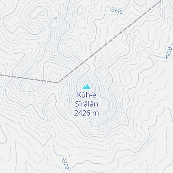 Map of Kūh-e Sīrālān