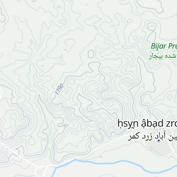 Map of Kūh-e Bozorg