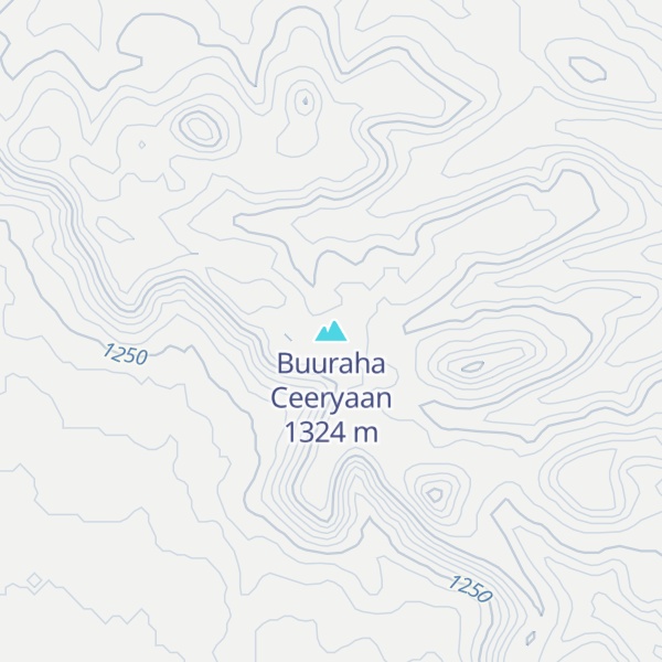 Map of Buuraha Ceeryaan