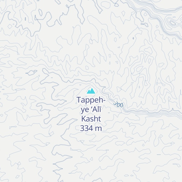 Map of Tappeh-ye ‘Alī Kasht