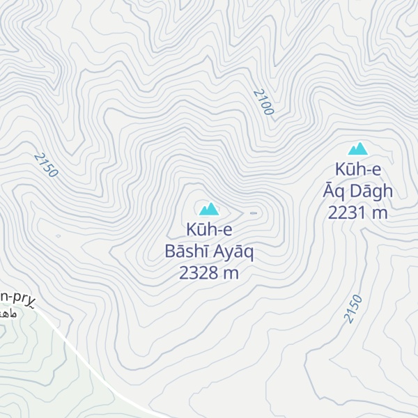 Map of Kūh-e Bāshī Ayāq