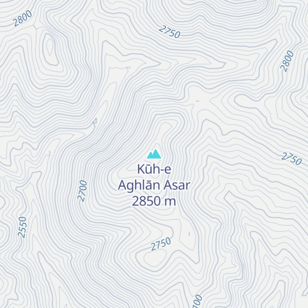 Map of Kūh-e Aghlān Asar