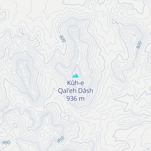 Map of Kūh-e Qal‘eh Dāsh