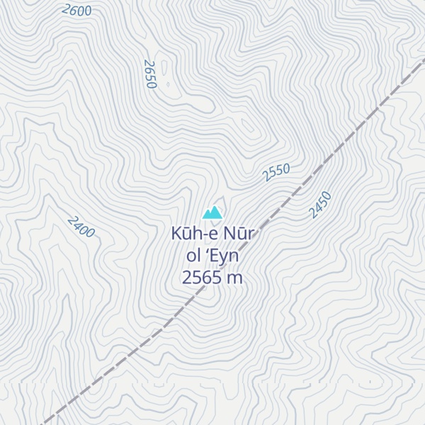Map of Kūh-e Nūr ol ‘Eyn