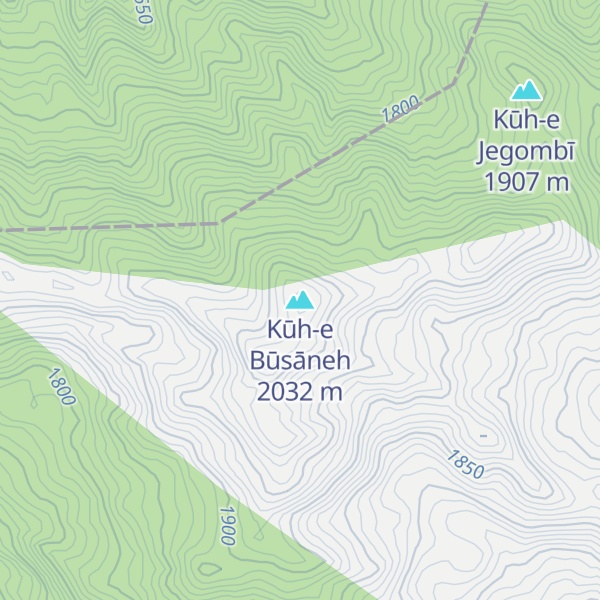 Map of Kūh-e Būsāneh