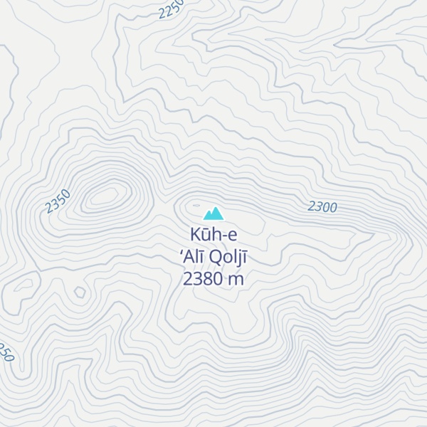 Map of Kūh-e ‘Alī Qoljī