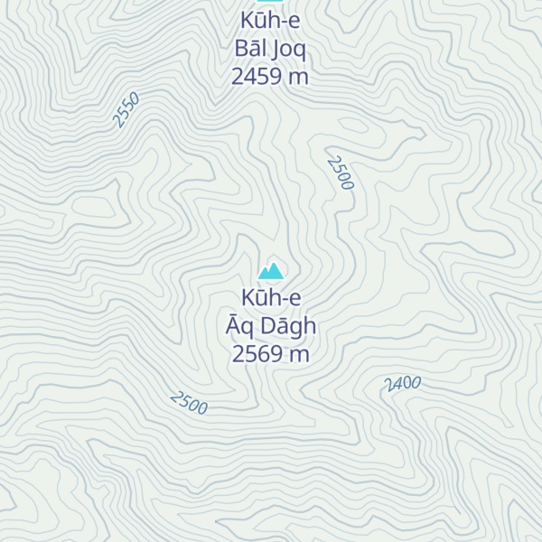 Map of Kūh-e Āq Dāgh