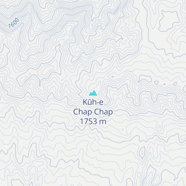 Map of Kūh-e Chap Chap
