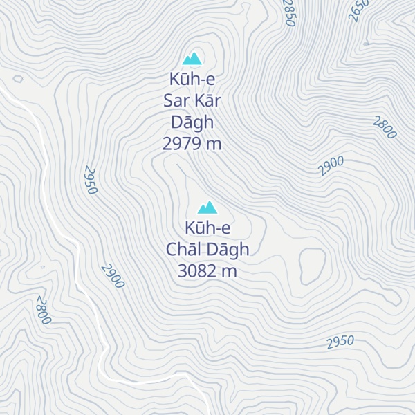 Map of Kūh-e Chāl Dāgh