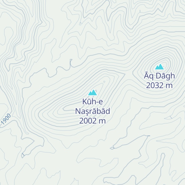 Map of Kūh-e Naşrābād