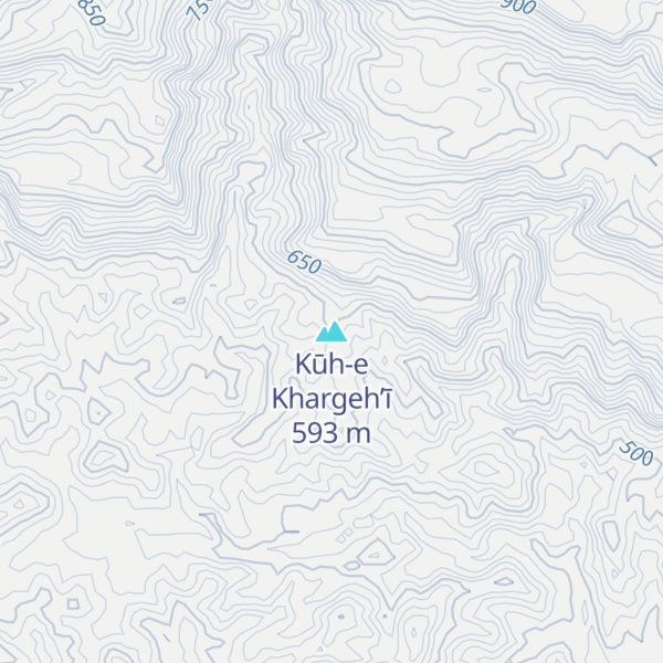 Map of Kūh-e Khargeh’ī
