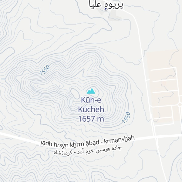 Map of Kūh-e Kūcheh