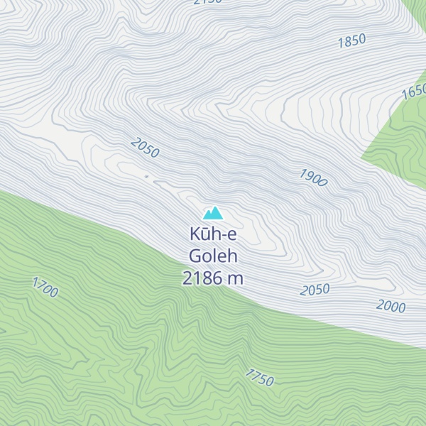 Map of Kūh-e Goleh