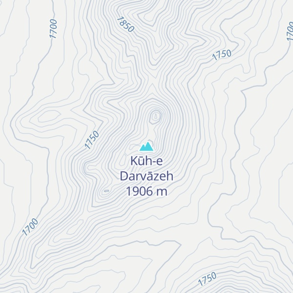 Map of Kūh-e Darvāzeh