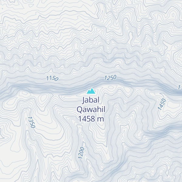 Map of Jabal Qawahil