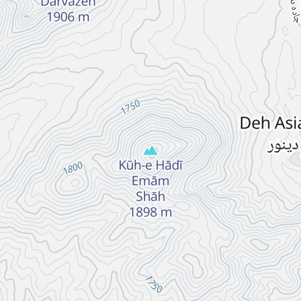 Map of Kūh-e Hādī Emām Shāh