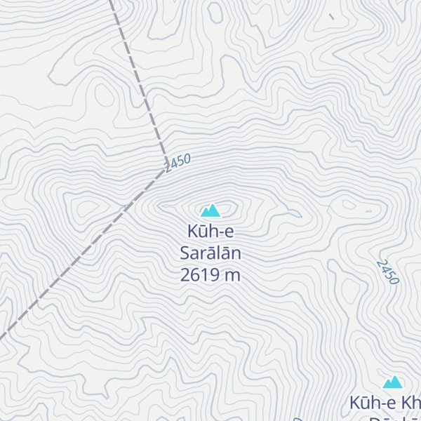Map of Kūh-e Sarālān