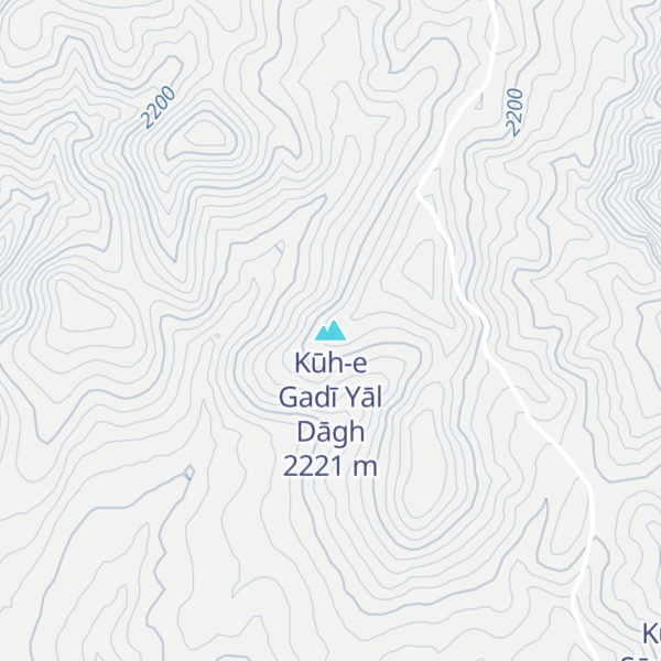 Map of Kūh-e Gadī Yāl Dāgh