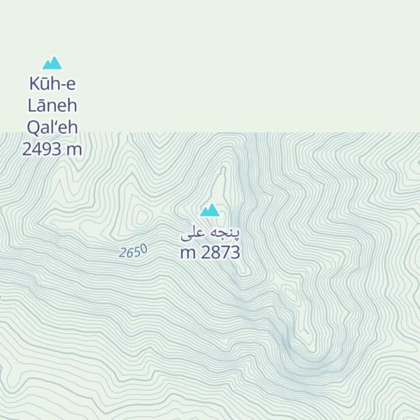 Map of پنجه علی
