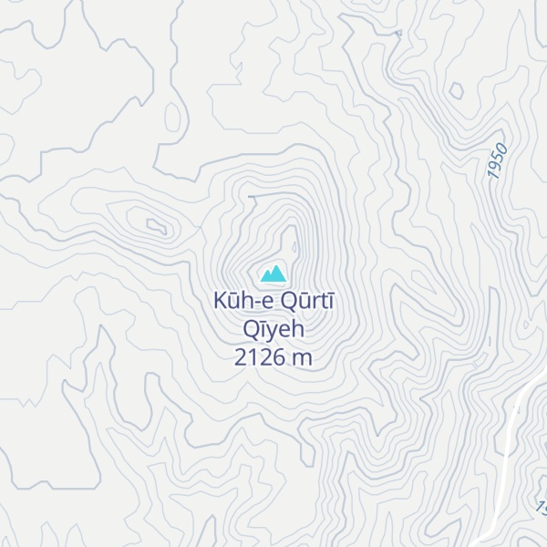 Map of Kūh-e Qūrtī Qīyeh