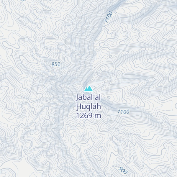 Map of Jabal al Ḩuqlah
