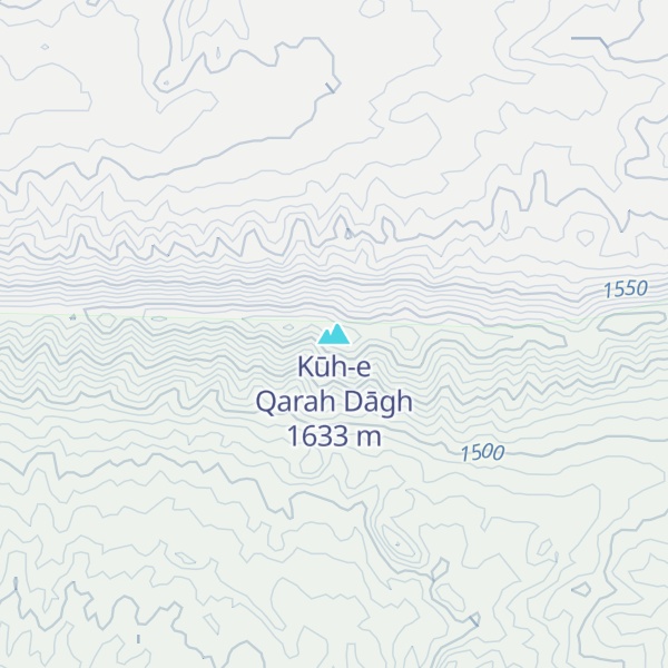 Map of Kūh-e Qarah Dāgh