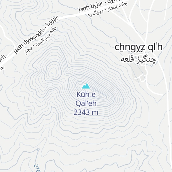 Map of Kūh-e Qal‘eh