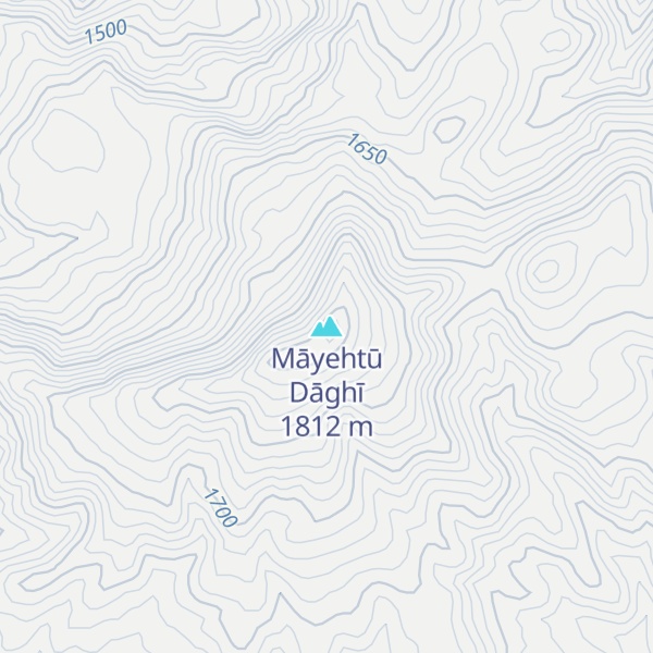 Map of Māyehtū Dāghī