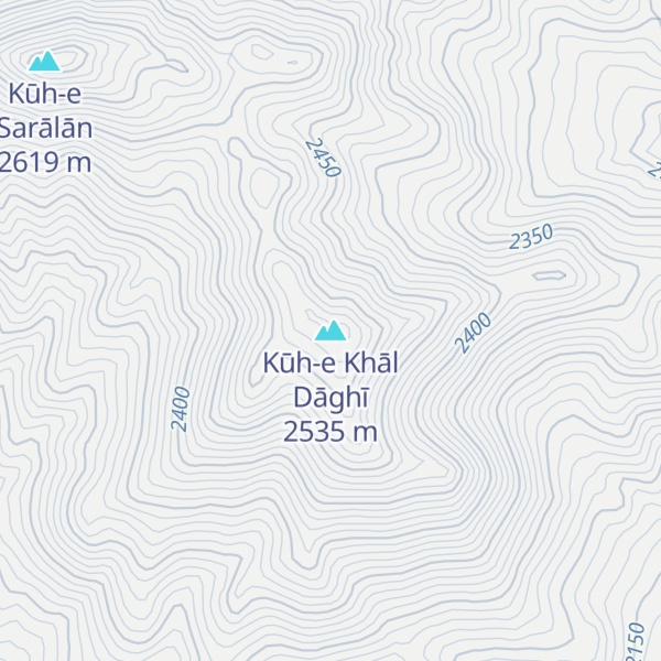 Map of Kūh-e Khāl Dāghī