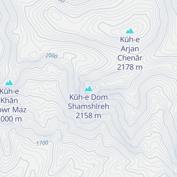 Map of Kūh-e Dom Shamshīreh