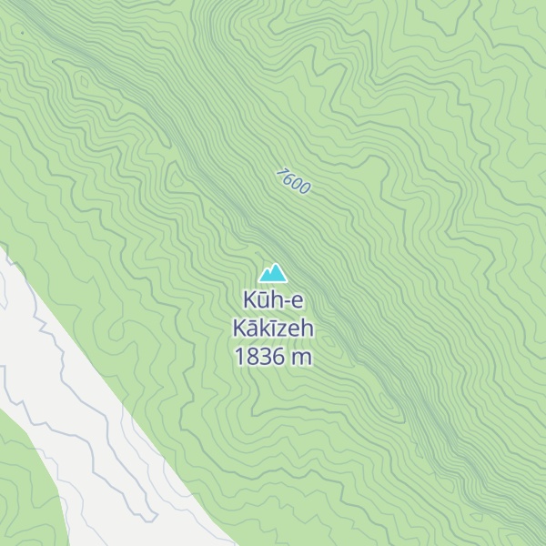 Map of Kūh-e Kākīzeh