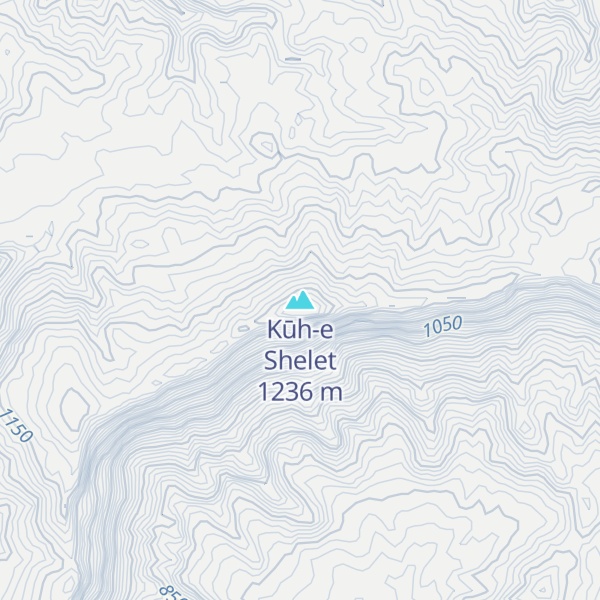 Map of Kūh-e Shelet