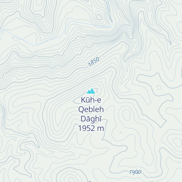 Map of Kūh-e Qebleh Dāghī