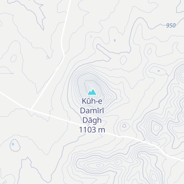 Map of Kūh-e Damīrī Dāgh