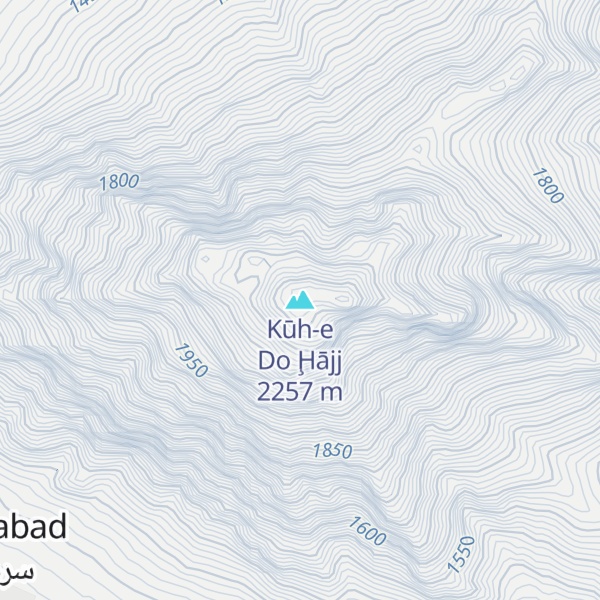 Map of Kūh-e Do Ḩājj