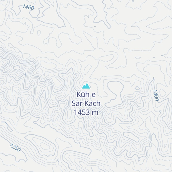 Map of Kūh-e Sar Kach