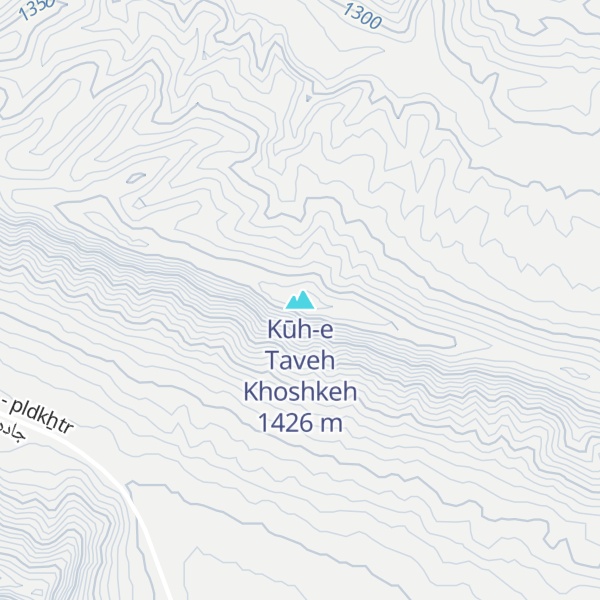 Map of Kūh-e Taveh Khoshkeh