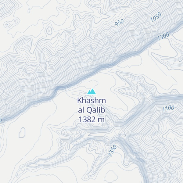 Map of Khashm al Qalib
