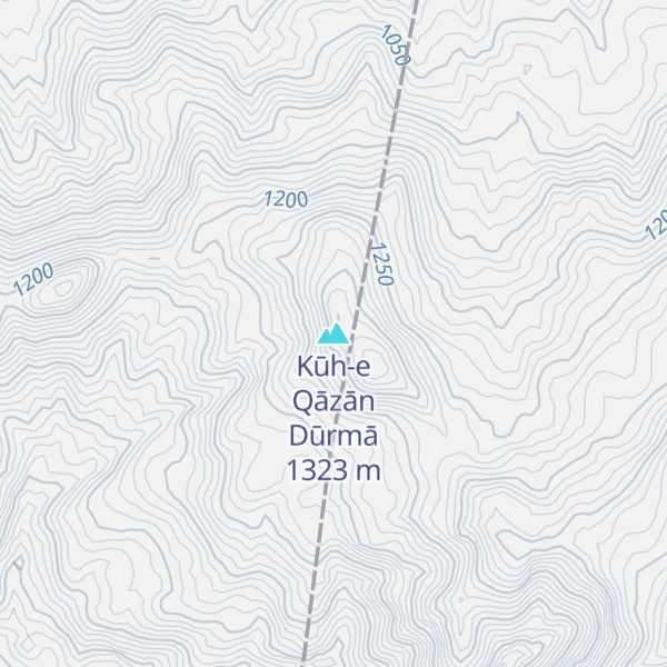 Map of Kūh-e Qāzān Dūrmā