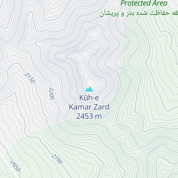 Map of Kūh-e Kamar Zard